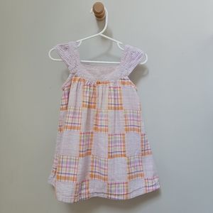 Gymboree Madras and Seersucker Patched Dress, size 18-24 months